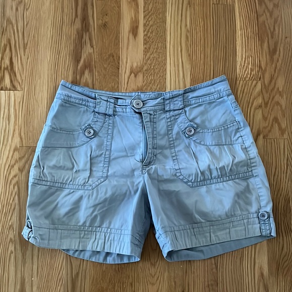 Gloria Vanderbilt Shorts Gloria Vanderbilt Blue Cuffed Short Cargo